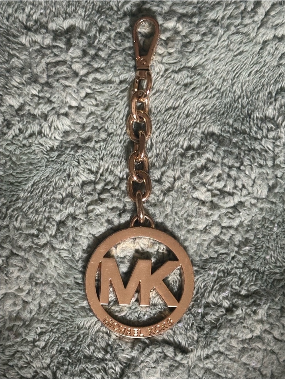 Michael Kors Gold MK Circle Logo charm/Fob
